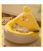 funny basket for kitten
