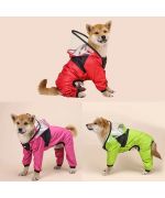 traje de lluvia con patas para perros