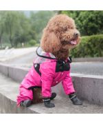traje de lluvia para Yorkshire Terriers de pelo largo