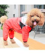 rain coat with paws for poodle
