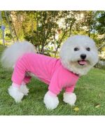 combinaison pour bichon rose