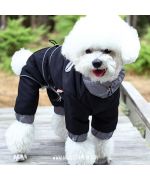 black waterproof dog suit