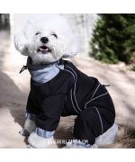 black waterproof dog jumpsuit