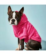 sudadera rosa lisa con perro