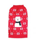 pull rouge de Noel pour chien