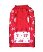 red Christmas sweater for small dogs