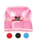 pink dog harness